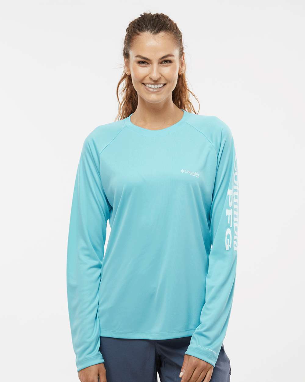 Custom Embroidery - Columbia - Women's PFG Tidal Tee™ II Long Sleeve - 157766