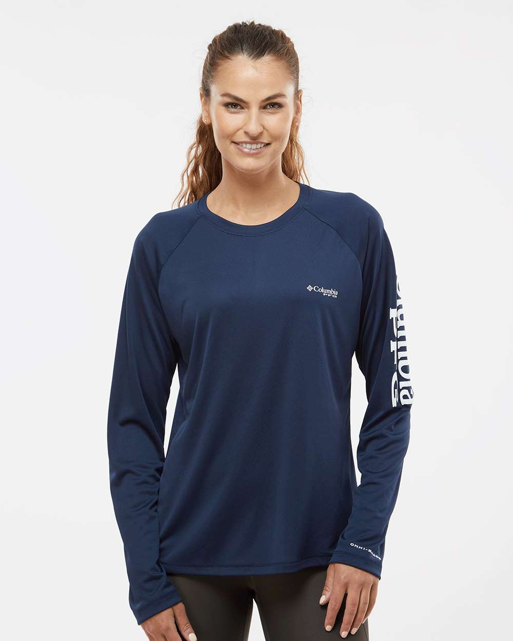 Custom Embroidery - Columbia - Women's PFG Tidal Tee™ II Long Sleeve - 157766