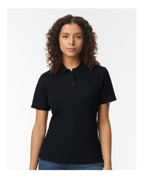 Custom Embroidered - Gildan - Softstyle® Women's Pique Polo - 64800L