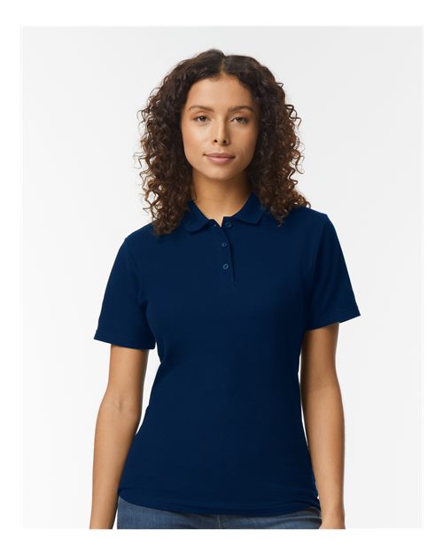 Custom Embroidered - Gildan - Softstyle® Women's Pique Polo - 64800L