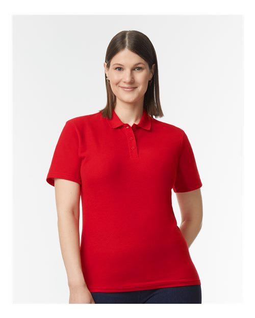 Custom Embroidered - Gildan - Softstyle® Women's Pique Polo - 64800L