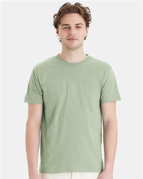 Custom Embroidered - Hanes - Perfect-T T-Shirt - Equilibrium Green - 4980