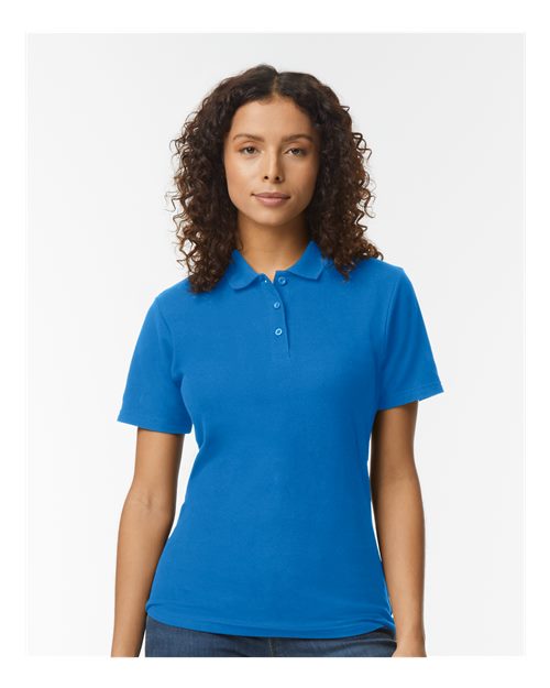 Custom Embroidered - Gildan - Softstyle® Women's Pique Polo - 64800L