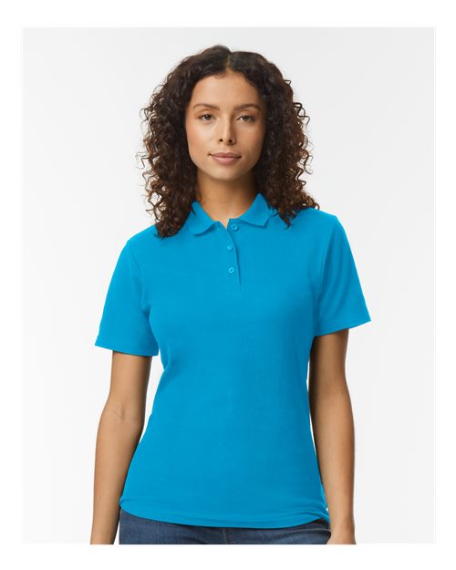 Custom Embroidered - Gildan - Softstyle® Women's Pique Polo - 64800L