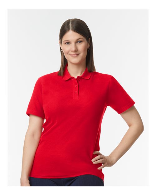 Custom Embroidered - Gildan - Softstyle® Women's Pique Polo - 64800L