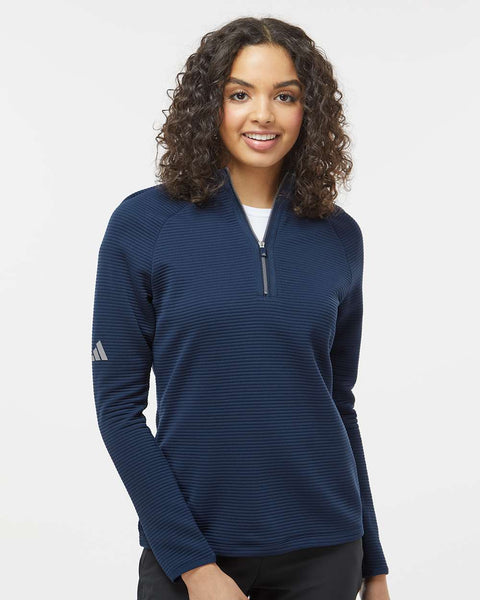 Custom Embroidery - Adidas - Women's Spacer Quarter-Zip Pullover - A589