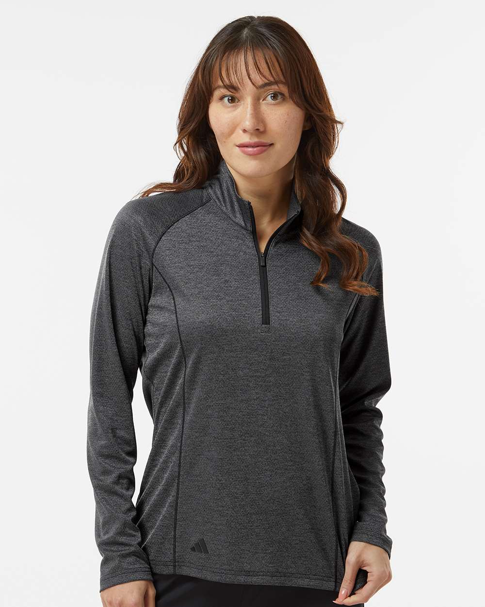 Custom Embroidery - Adidas - Women's Space Dyed Quarter-Zip Pullover - A594