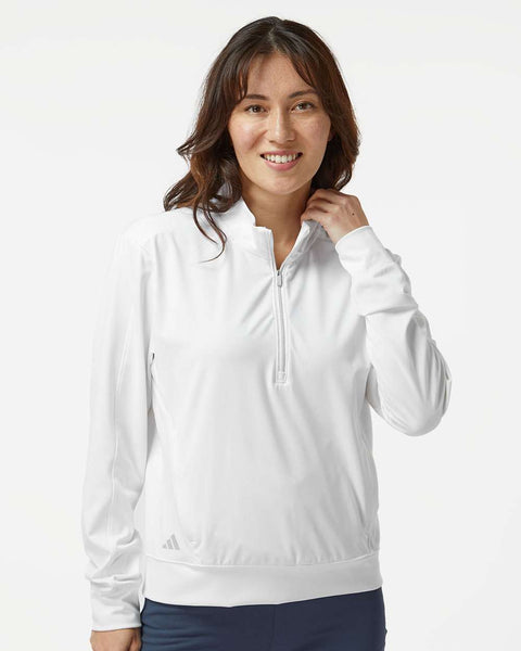 Custom Embroidery - Adidas - Women's Ultimate365 Textured Quarter-Zip Pullover - A1002