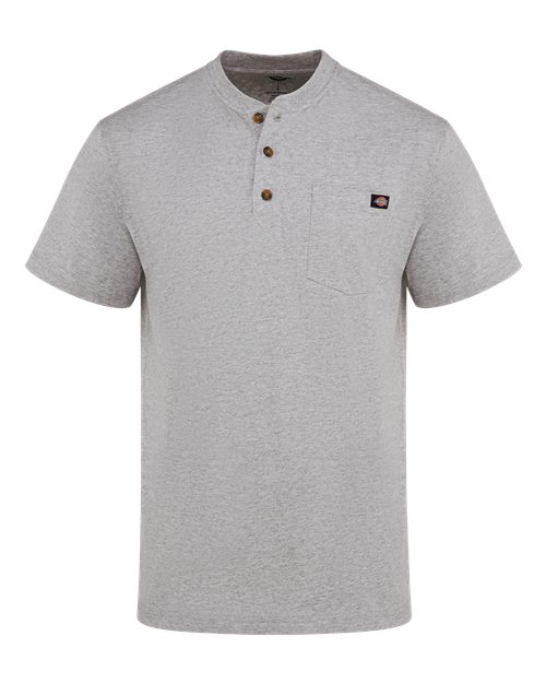 Custom Embroidered - Dickies - Men's Heavyweight Traditional Short Sleeve Henley - WS51