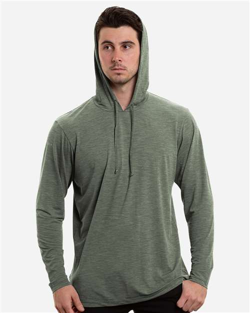 Custom Embroidered - ANETIK - Men's Low Pro Tech Hooded Long Sleeve T-Shirt - MVLPRH8