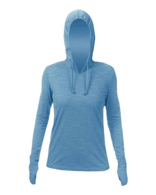 Custom Embroidered - ANETIK - Women's Breeze Tech Hooded Long Sleeve T-Shirt - WSBRZH0