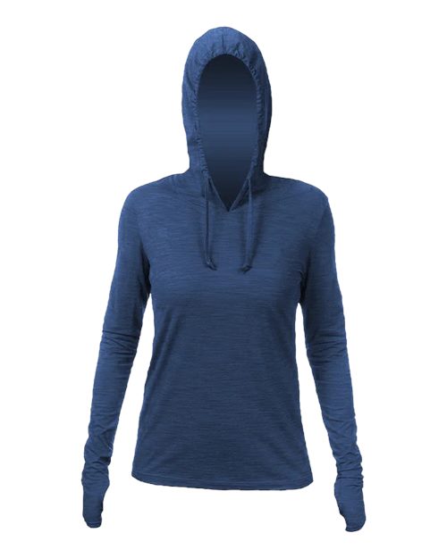 Custom Embroidered - ANETIK - Women's Breeze Tech Hooded Long Sleeve T-Shirt - WSBRZH0