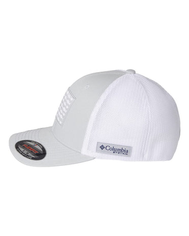 Custom Embroidery Columbia PFG Fish Flag Mesh Flexfit Cap 1836