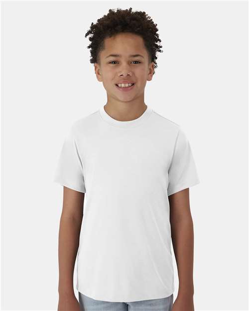Custom Embroidered - Hanes - Youth Cool DRI® Cotton Touch T-Shirt - 484Y