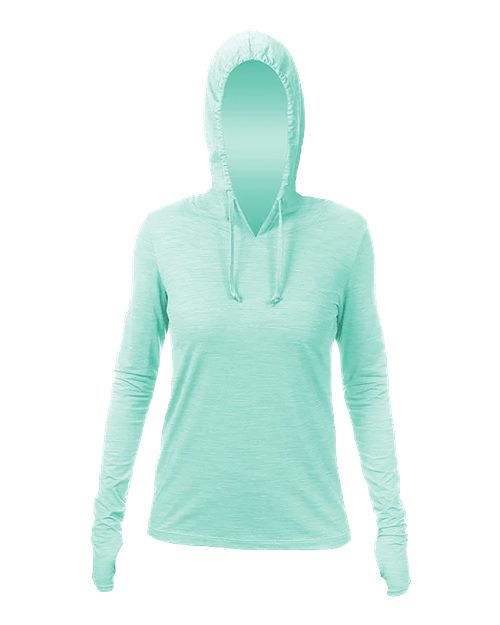 Custom Embroidered - ANETIK - Women's Breeze Tech Hooded Long Sleeve T-Shirt - WSBRZH0