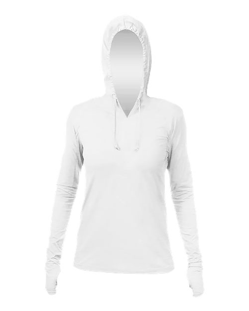 Custom Embroidered - ANETIK - Women's Breeze Tech Hooded Long Sleeve T-Shirt - WSBRZH0