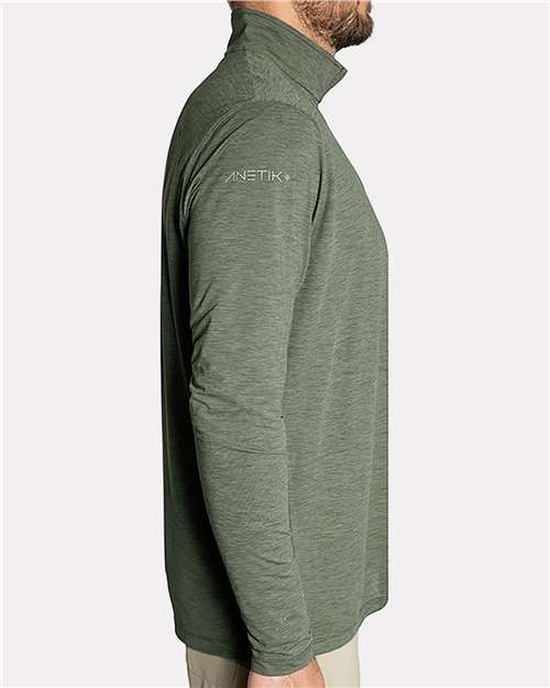 Custom Embroidered - ANETIK - Men's Low Pro Quarter-Zip Pullover - MVQTRL9