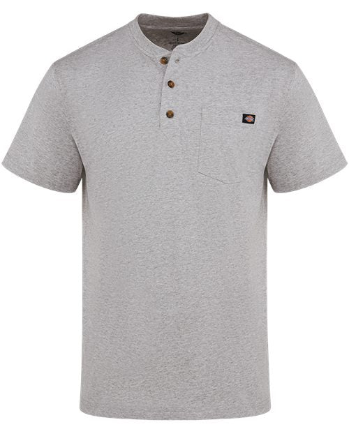 Custom Embroidered - Dickies - Men's Tall Heavyweight Traditional Short Sleeve Henley - WS51T