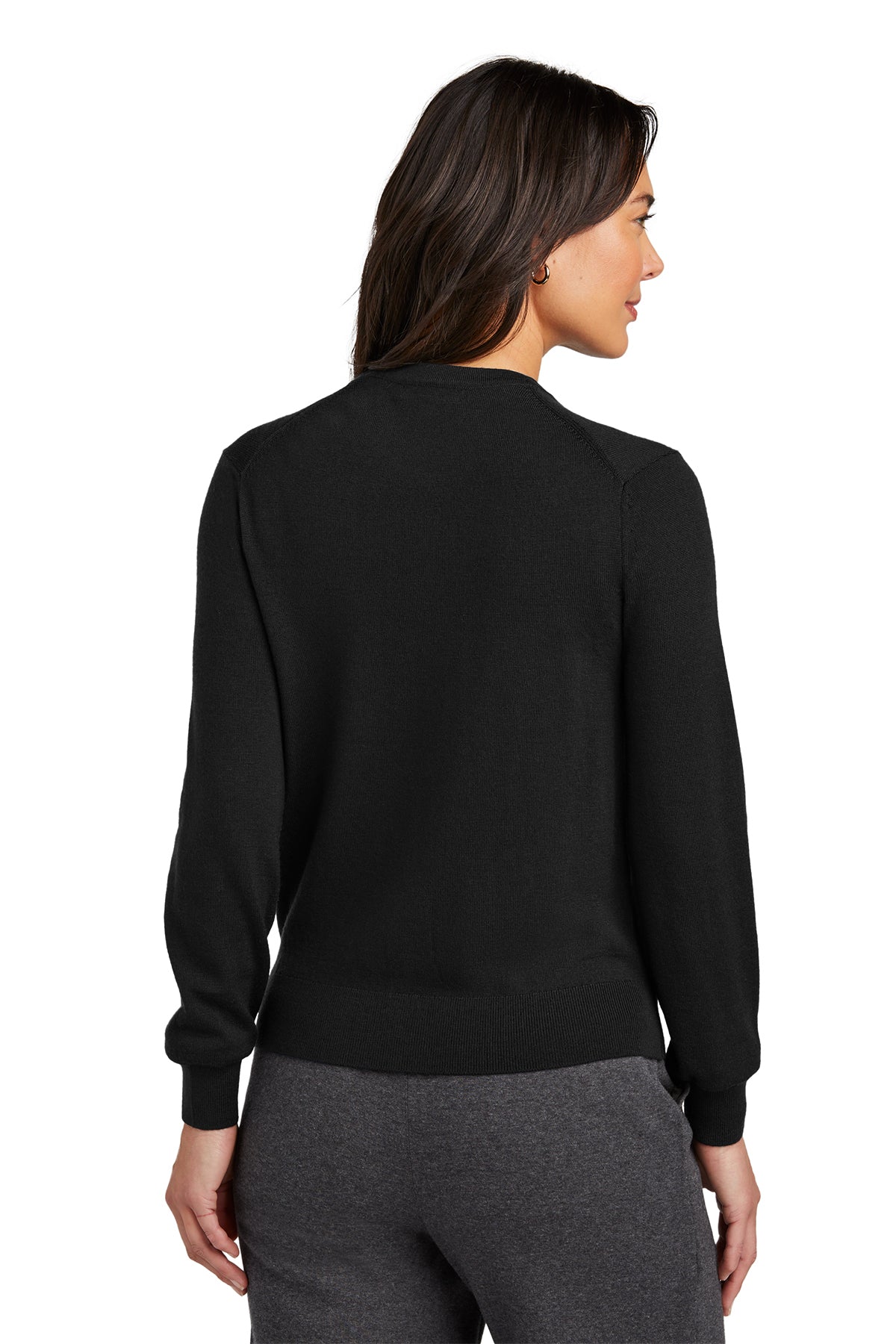 Custom Embroidered - Brooks Brothers® Women's Washable Merino Cardigan Sweater BB18413