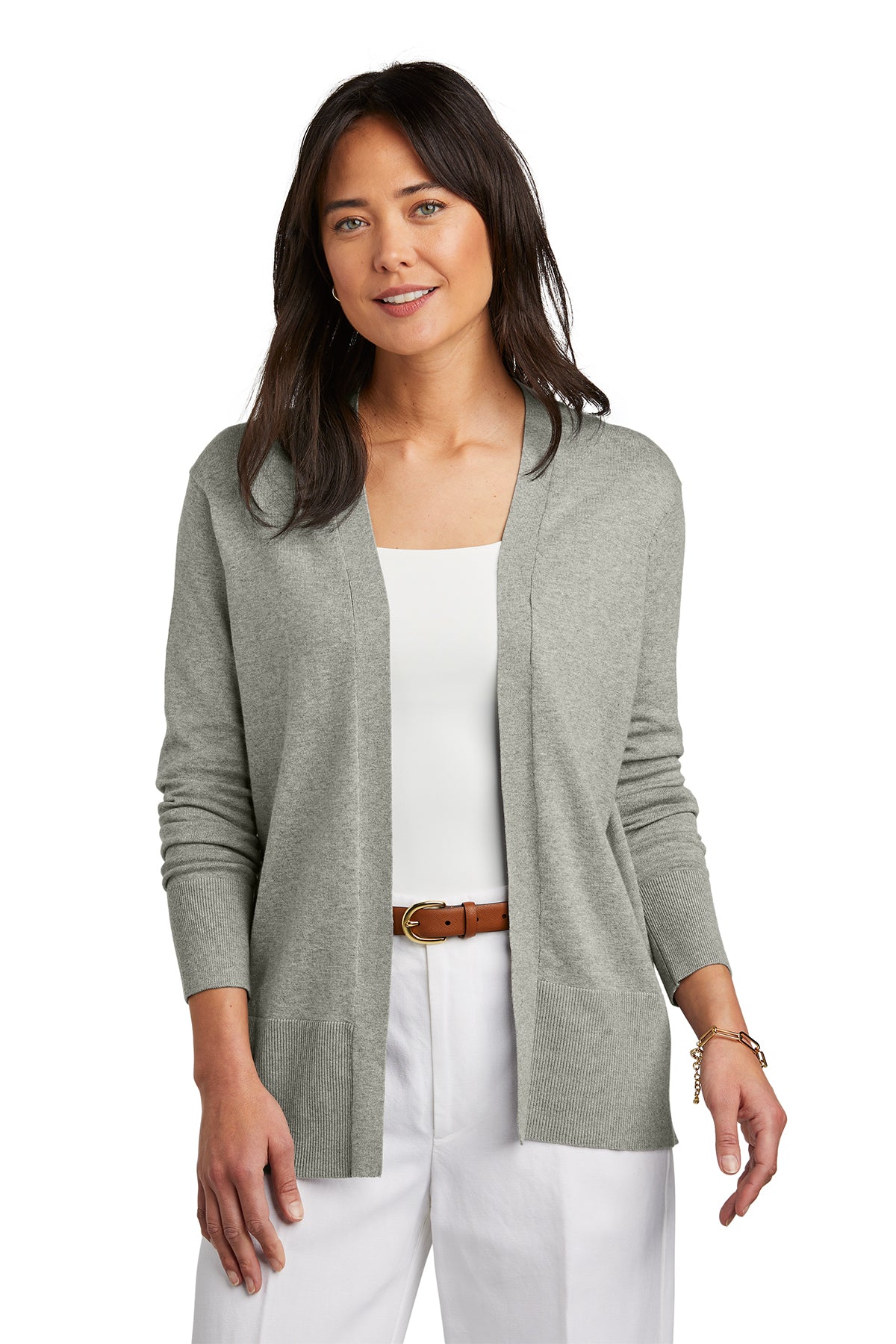 Custom Embroidered - Brooks Brothers® Women's Cotton Stretch Long Cardigan Sweater BB18403