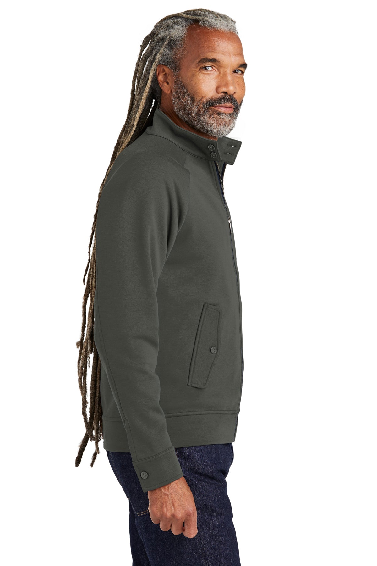 Custom Embroidered - Brooks Brothers® Double-Knit Full-Zip BB18210