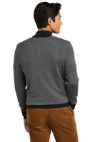 Custom Embroidered - Brooks Brothers® Washable Merino Birdseye 1/4-Zip Sweater BB18412