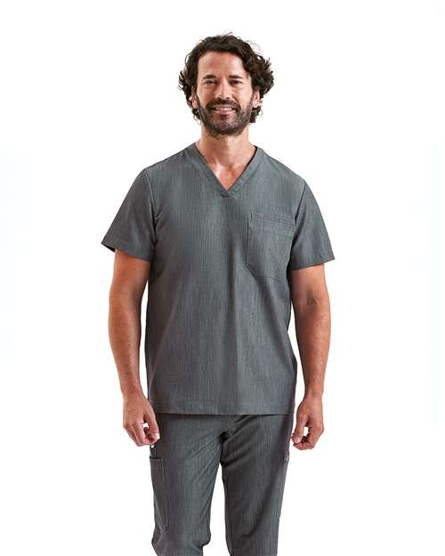 Custom Embroidered or DTF Printed - Onna - Men's Limitless V-Neck Stretch Scrub Top - NN200