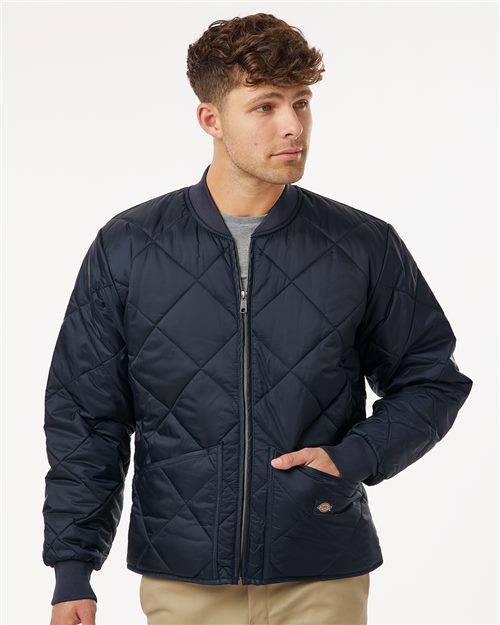 Custom Embroidered - Dickies - Men's Diamond Quilted Jacket - 6124