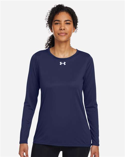 Custom Embroidered - Under Armour - Women's Team Tech™ Long Sleeve T-Shirt - 1376852