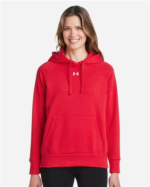 Custom Embroidered - Under Armour - Women's Rival Fleece Hooded Sweatshirt - 1379500