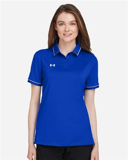 Custom Embroidered - Under Armour - Women's Tipped Teams Performance Polo - 1376905