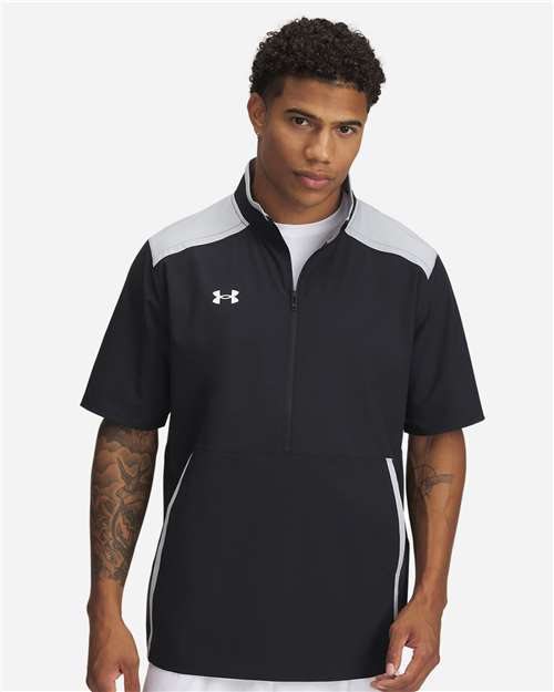 Custom Embroidered - Under Armour - Men's Motivate 3.0 Short Sleeve Half-Zip - 1389612