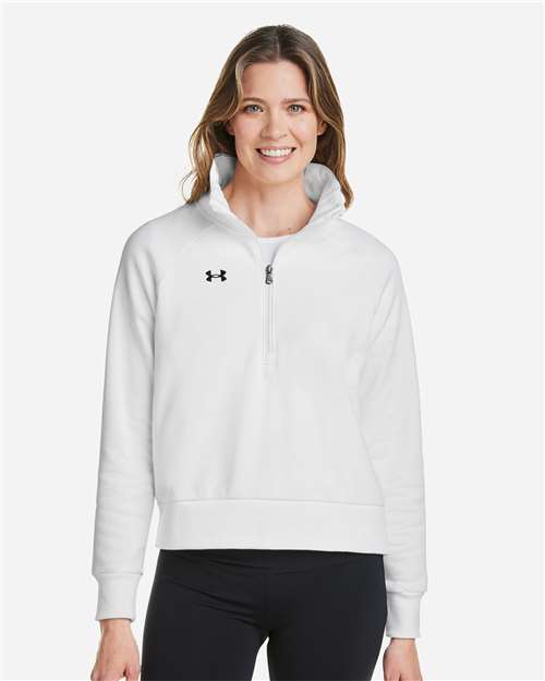 Custom Embroidered - Under Armour - Women's Rival Fleece Half-Zip Pullover - 1379492