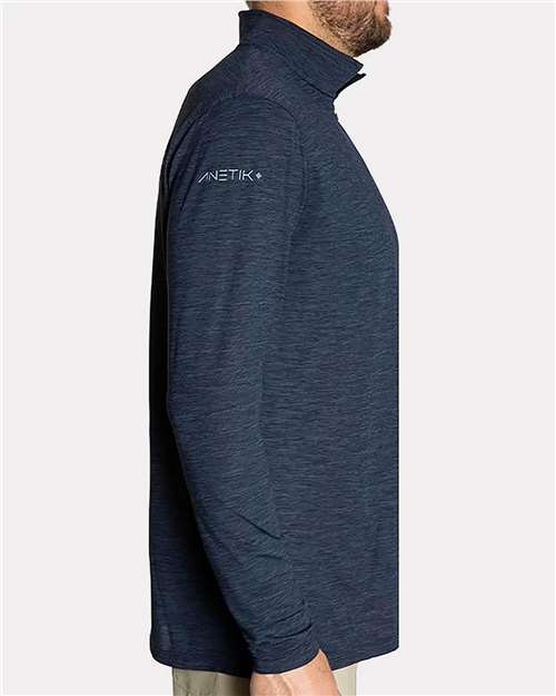 Custom Embroidered - ANETIK - Men's Low Pro Quarter-Zip Pullover - MVQTRL9