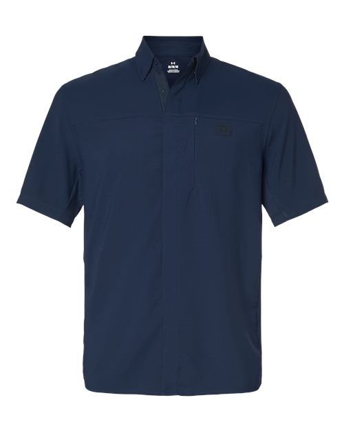 Custom Embroidered - Under Armour - Men's Fish Pro Hybrid Woven Short Sleeve Shirt - 1383571