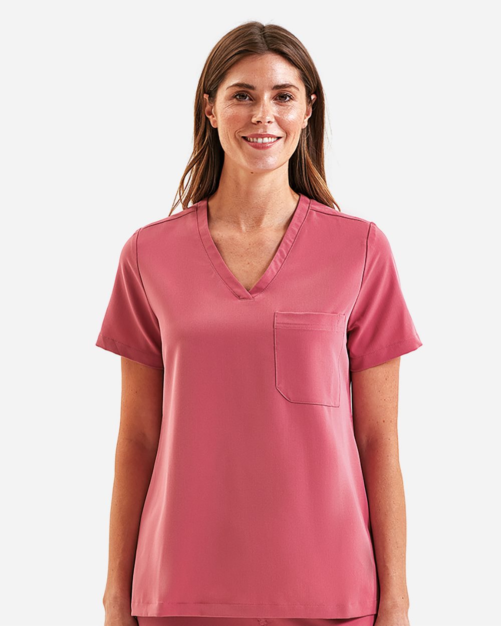 Custom Embroidered or DTF Printed - Onna - Women's Limitless V-Neck Stretch Scrub Top - NN300