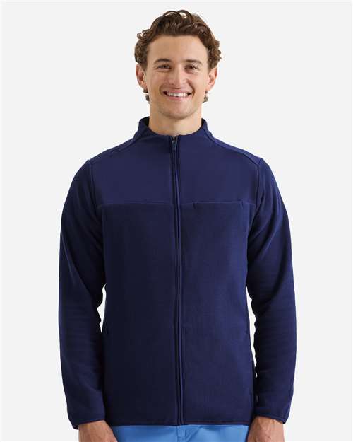 Custom Embroidered or DTF Printed - Onna - Men's Agility Panelled Fleece Full-Zip Jacket - NN800