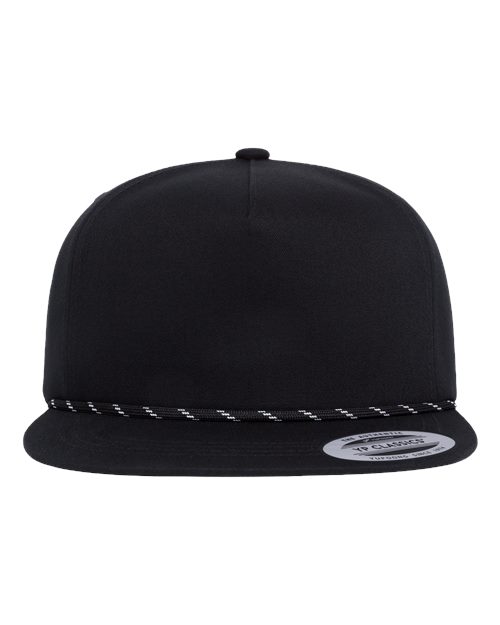 Custom Embroidered - YP Classics - Lightly Structured Five-Panel Rope Cap - 6502BD