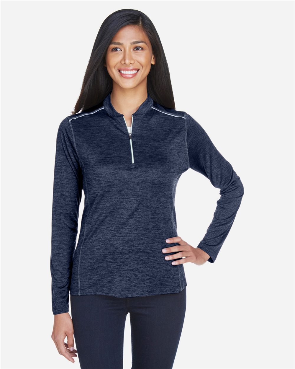 Custom Embroidered or DTF Printed - CORE365 - Women's Kinetic Performance Quarter-Zip Pullover - CE401W