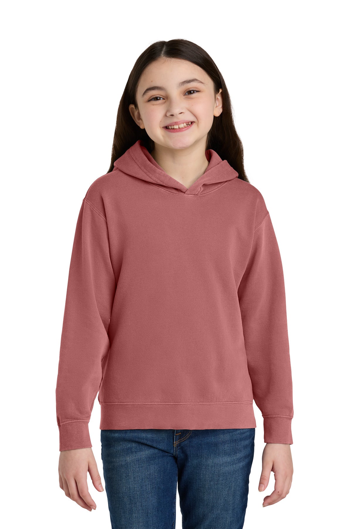 Custom Embroidery or DTF Print - Comfort Colors ®  Youth Lightweight Hooded Sweatshirt 1467Y