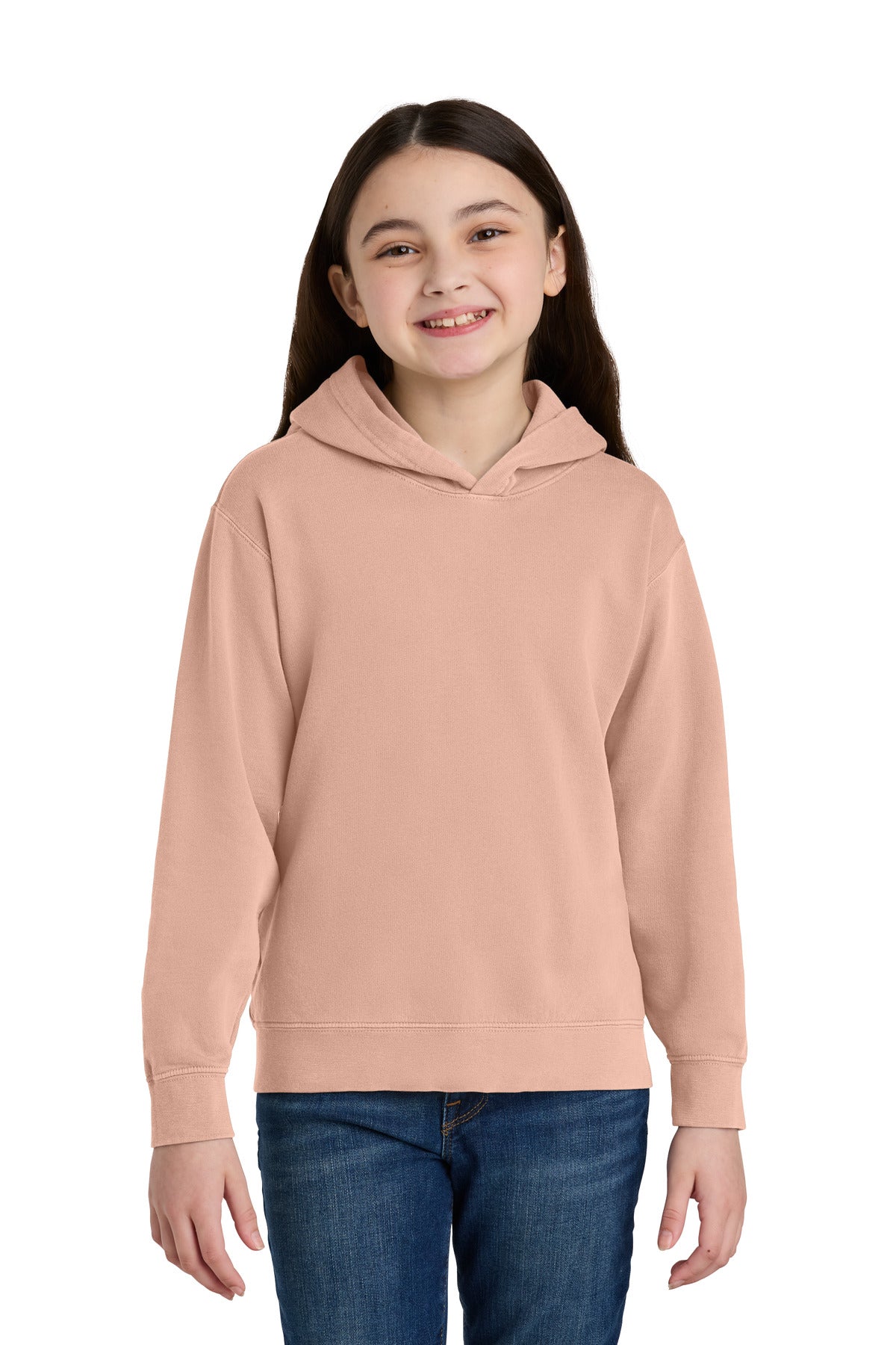 Custom Embroidery or DTF Print - Comfort Colors ®  Youth Lightweight Hooded Sweatshirt 1467Y