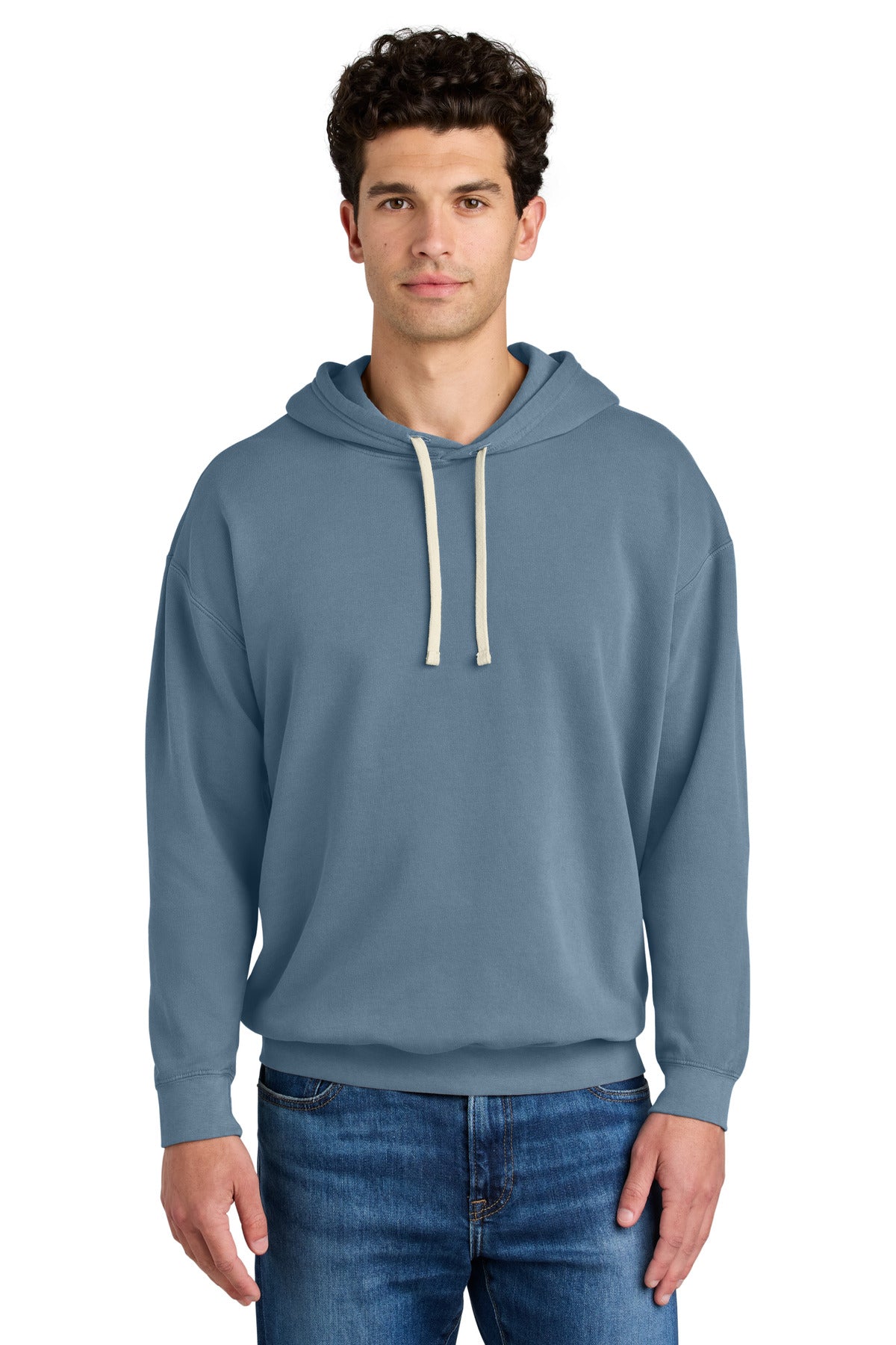 Custom Embroidery or DTF Print - Comfort Colors ®  Lightweight Hooded Sweatshirt 1467