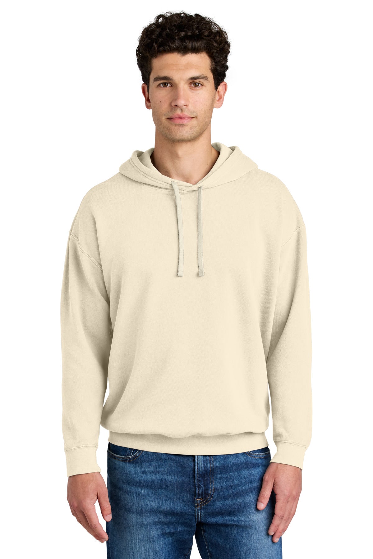 Custom Embroidery or DTF Print - Comfort Colors ®  Lightweight Hooded Sweatshirt 1467