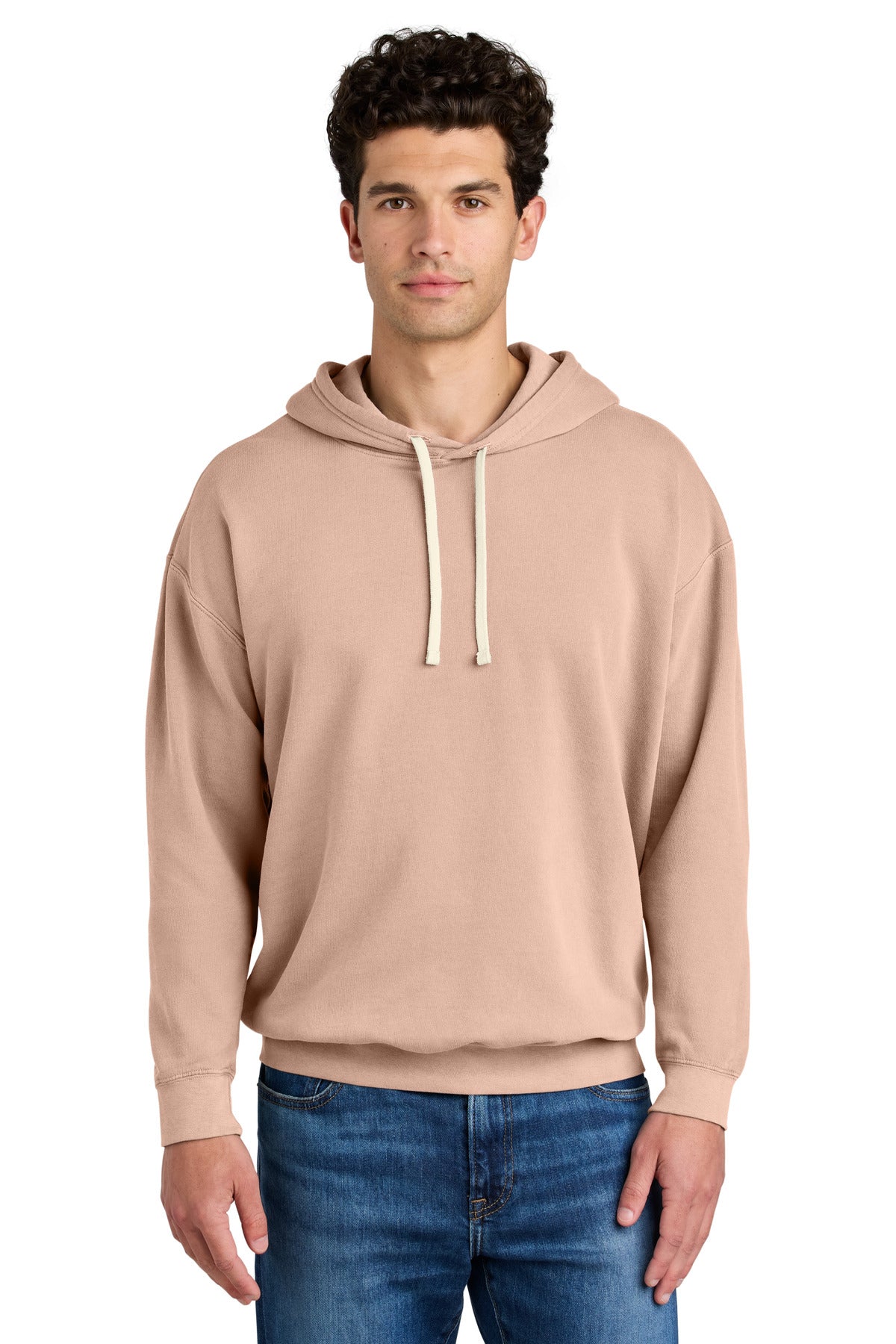 Custom Embroidery or DTF Print - Comfort Colors ®  Lightweight Hooded Sweatshirt 1467