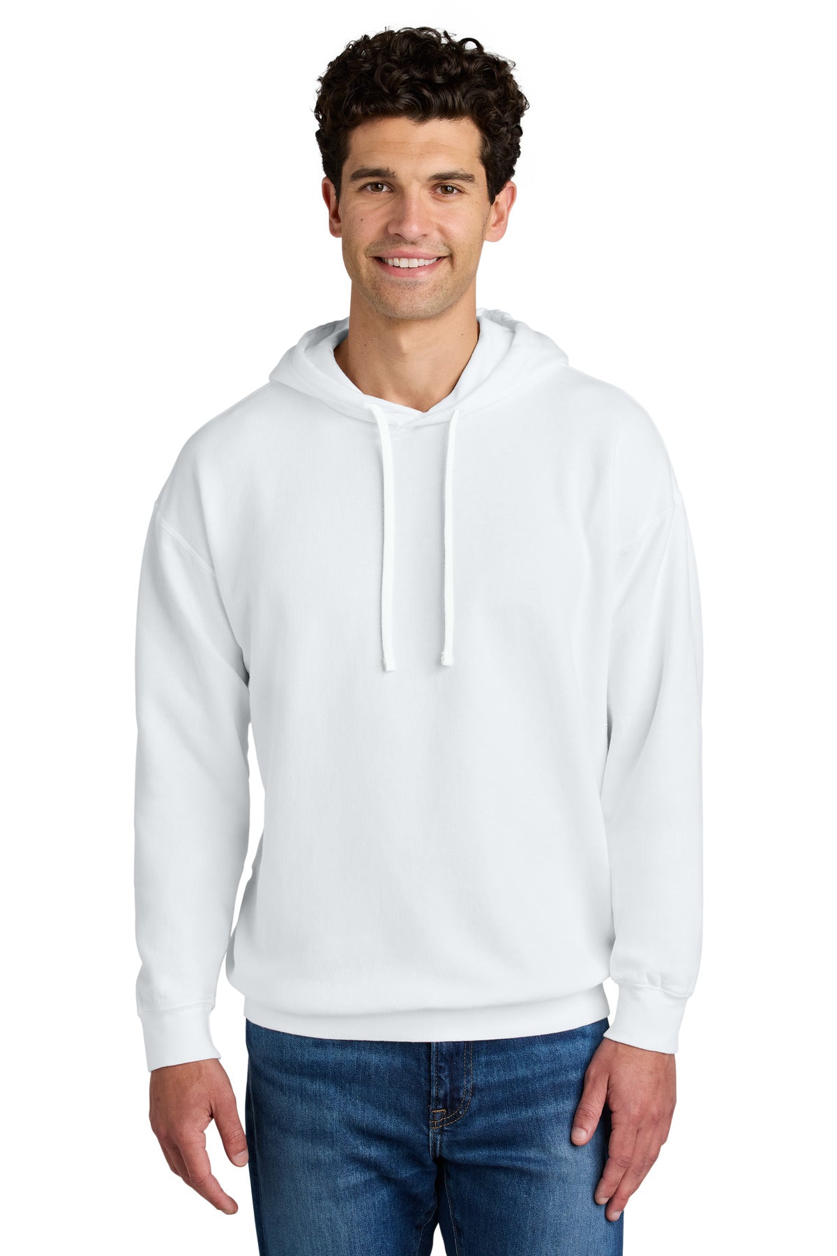 Custom Embroidery or DTF Print - Comfort Colors ®  Lightweight Hooded Sweatshirt 1467