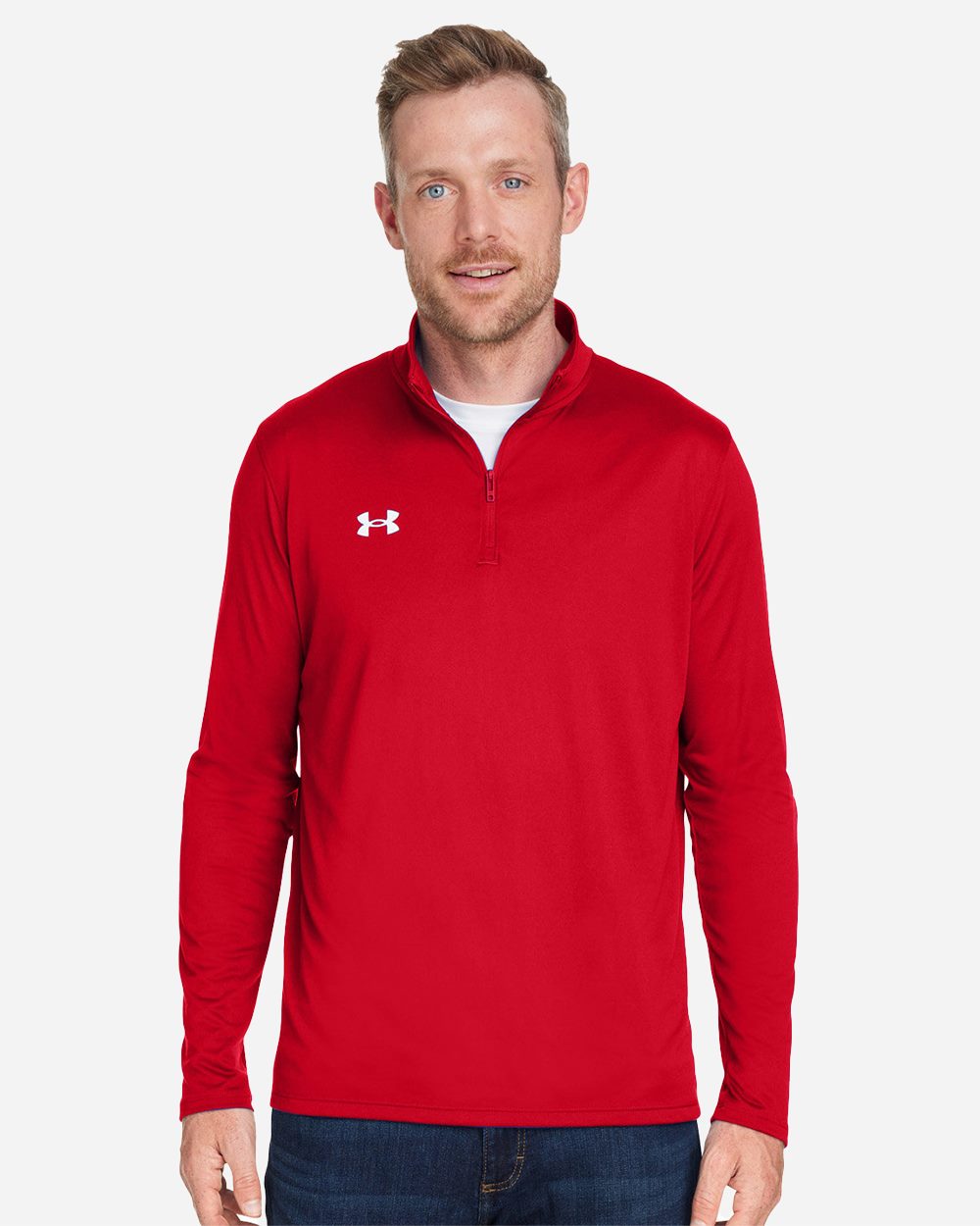 Custom Embroidered - Under Armour - Men's Team Tech™ Quarter-Zip Pullover - 1376844