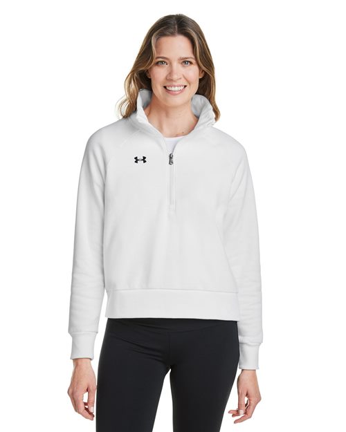 Custom Embroidered - Under Armour - Women's Rival Fleece Quarter-Zip Pullover - 1379492