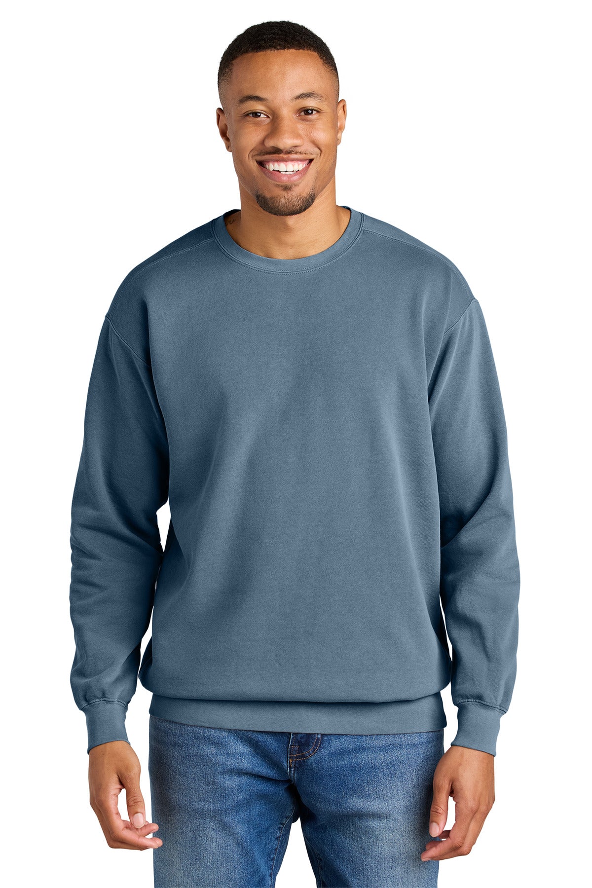 Custom Embroidery or DTF Print - COMFORT COLORS  ®  Ring Spun Crewneck Sweatshirt. 1566
