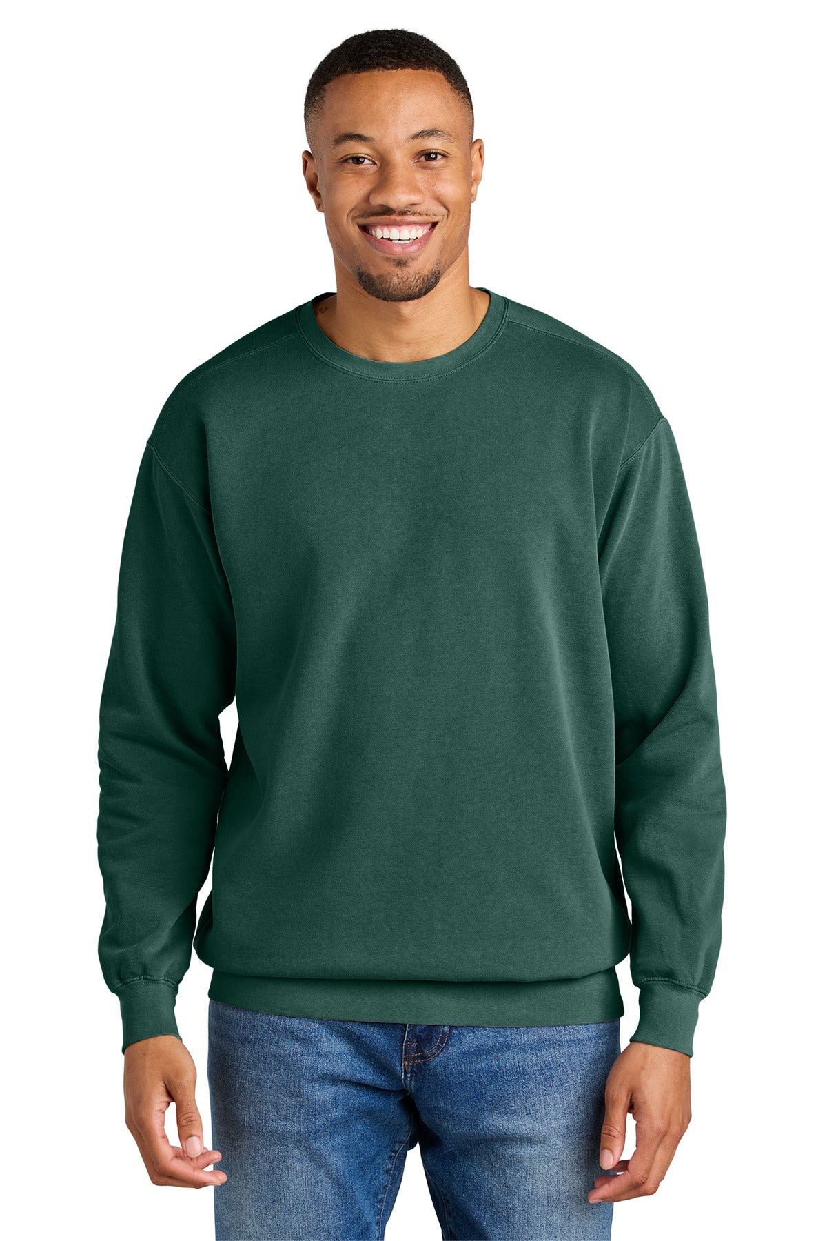 Custom Embroidery or DTF Print - COMFORT COLORS  ®  Ring Spun Crewneck Sweatshirt. 1566