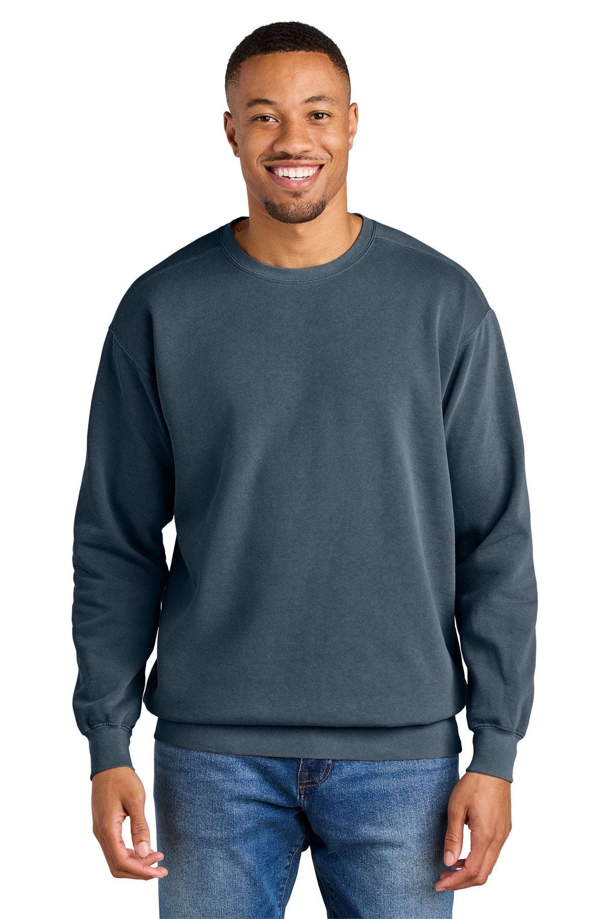 Custom Embroidery or DTF Print - COMFORT COLORS  ®  Ring Spun Crewneck Sweatshirt. 1566